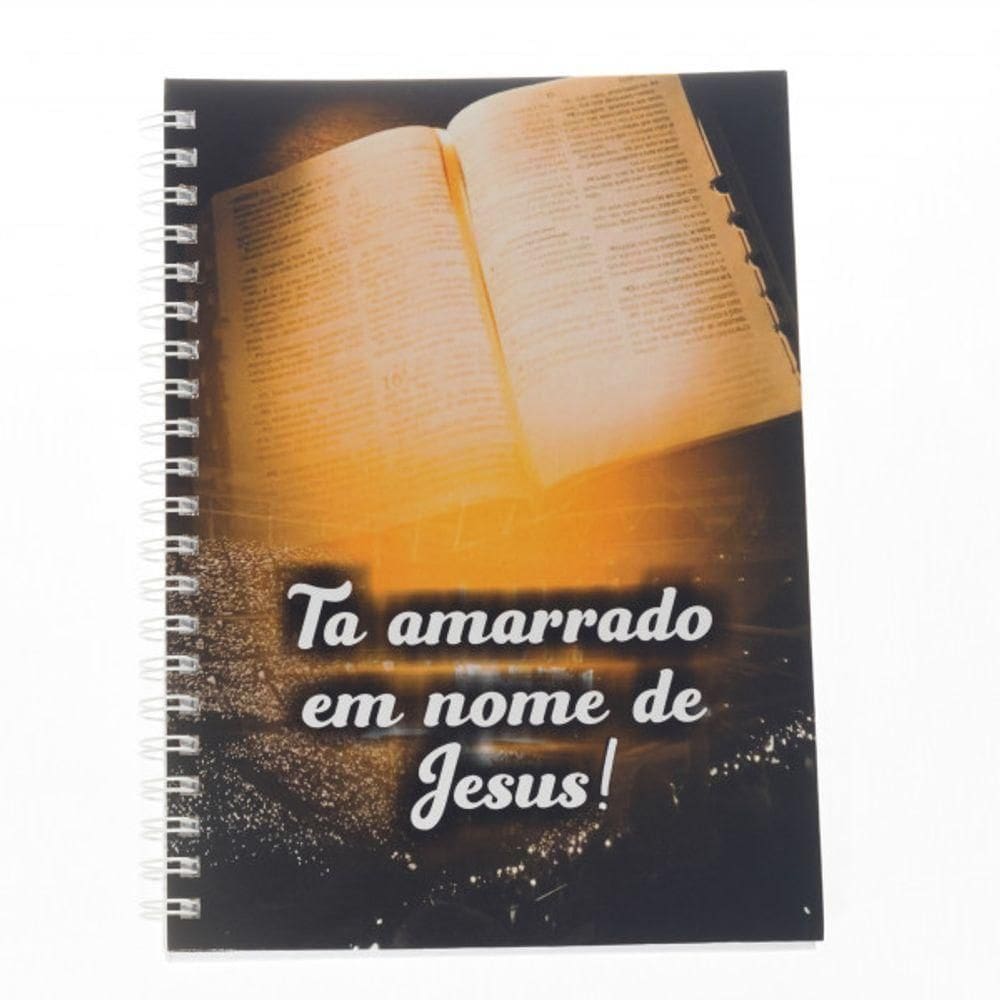 Caderno Capa Dura 1 Matéria Ta Amarrado Cristão Cor Ta Amarrado Em Nome Do Senhor Jesus