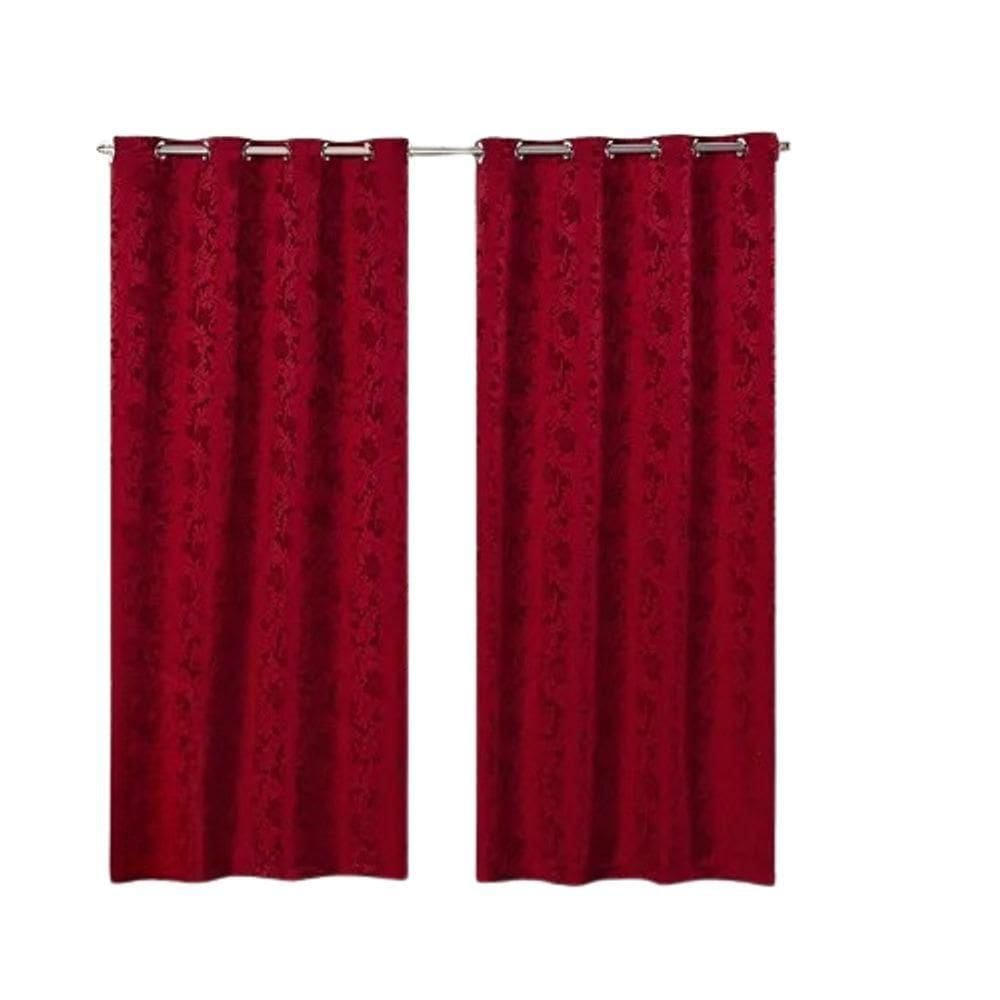 Cortina Jacquard 2,80x2,70 Para Varão Simples