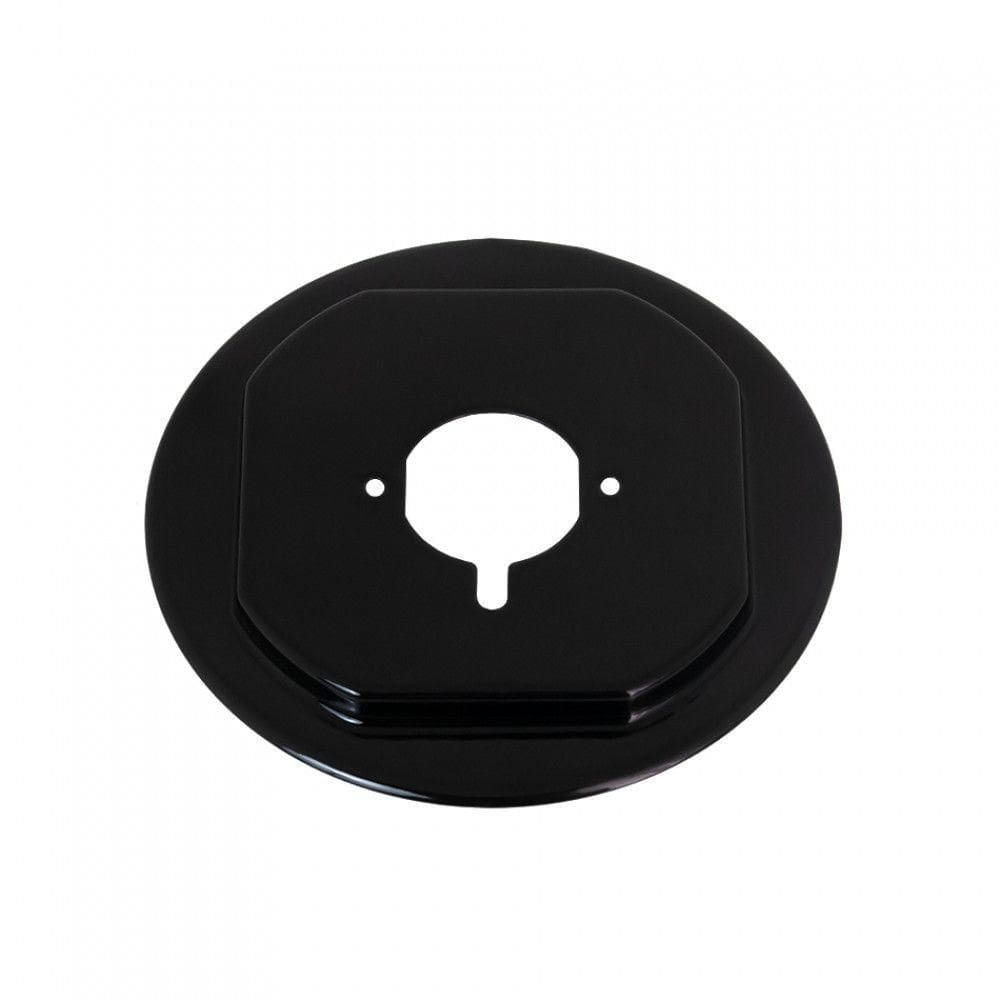 Flange Esmaltada Média Sistema Anti-Rotação Para Cooktop Preto