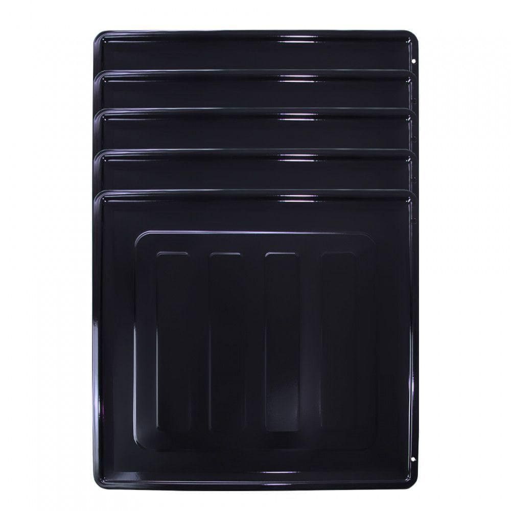 Kit Bandeja Esmaltada para Fornos de Embutir 45L - 5 Peças Preto