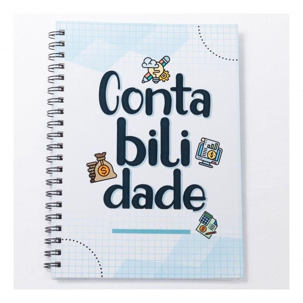 Caderno Universitário 100fls Contabilidade Profissões