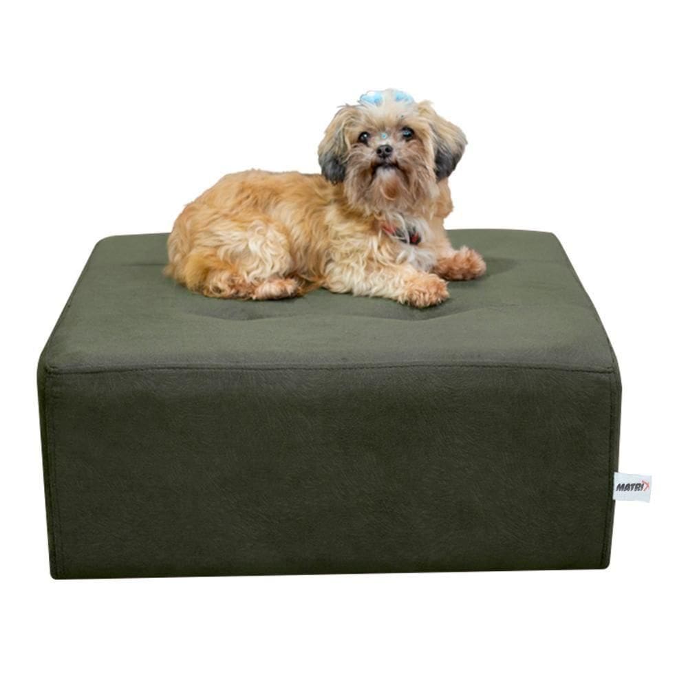 Cama Box Para Cachorro E Pet Quadrado Cinza Light