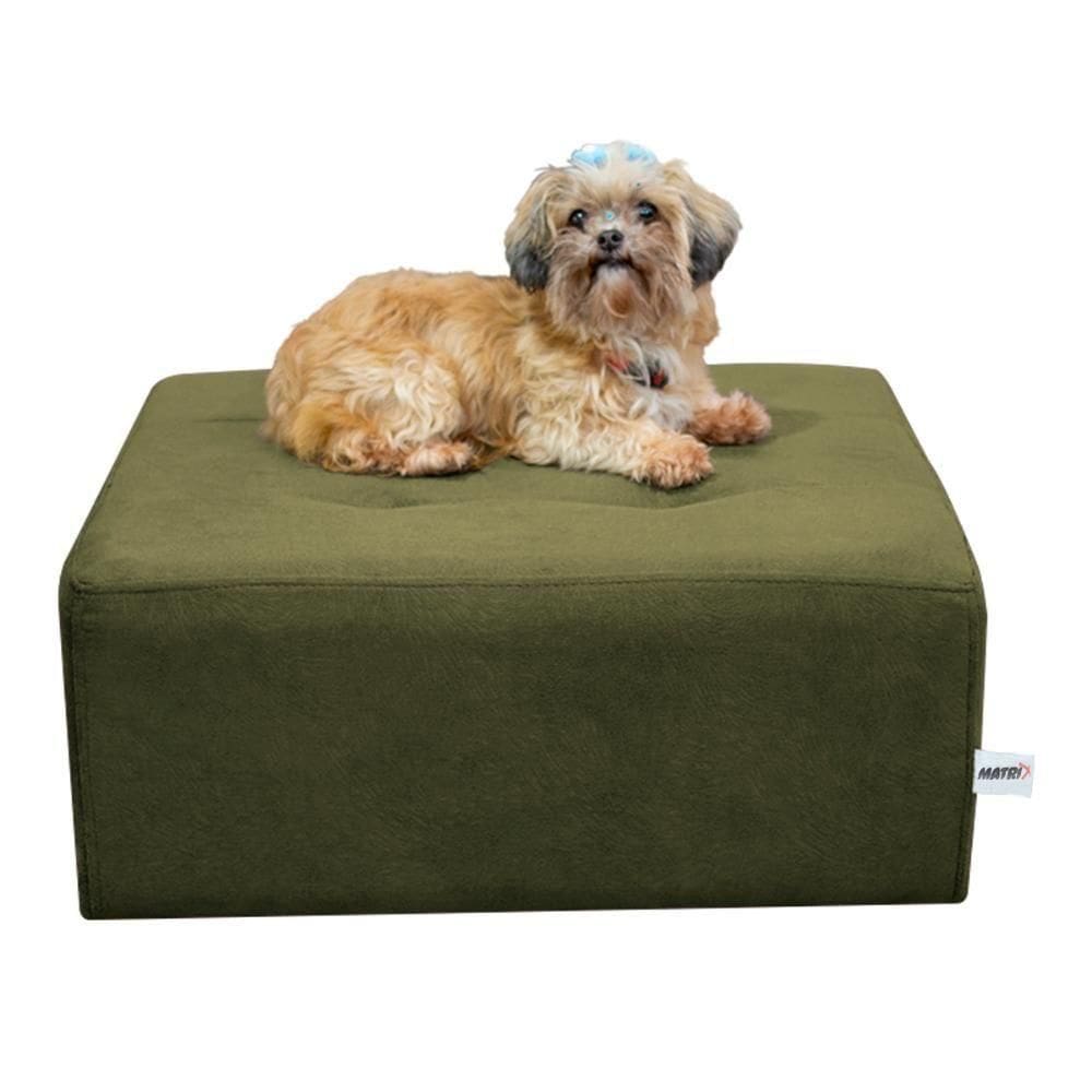 Cama Box Para Cachorro E Pet Quadrado Chumbo Light