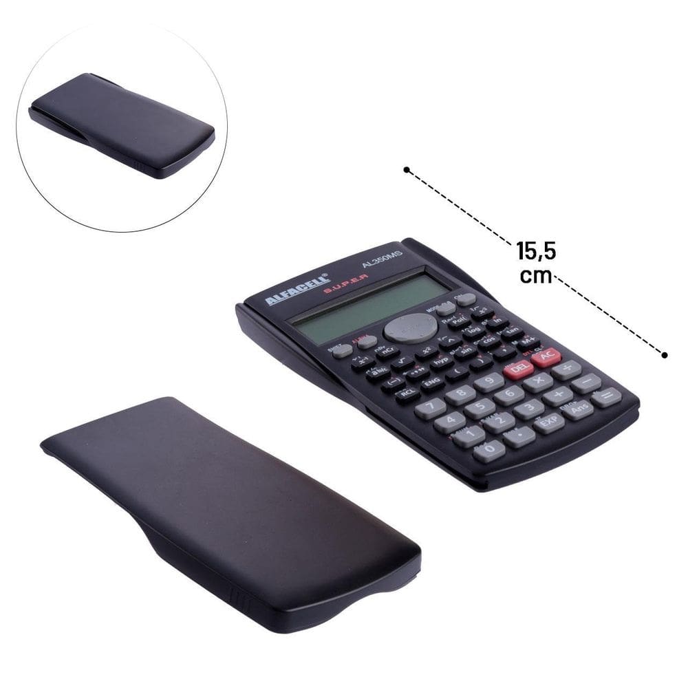 Calculadora Científica 12 Dígitos Mesa com Capa - Tudo em Caixa