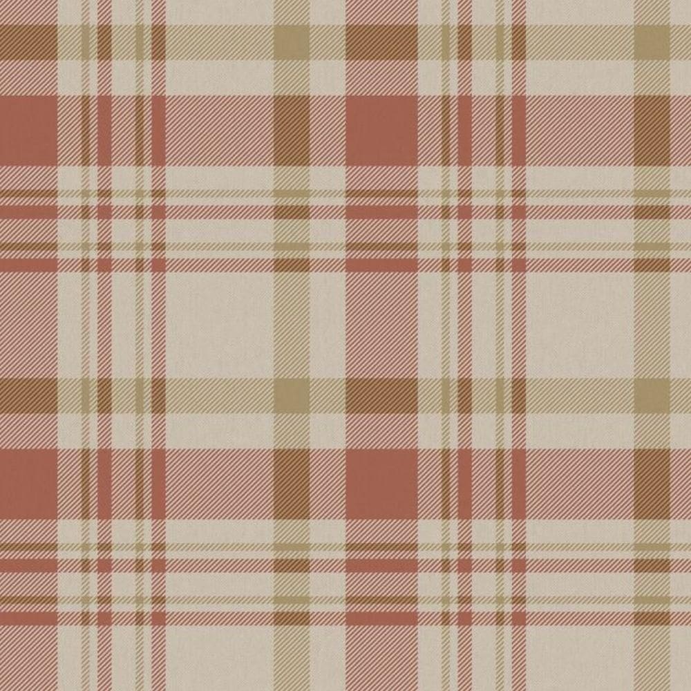 Papel De Parede Hana Xadrez Vermelho 1906-4