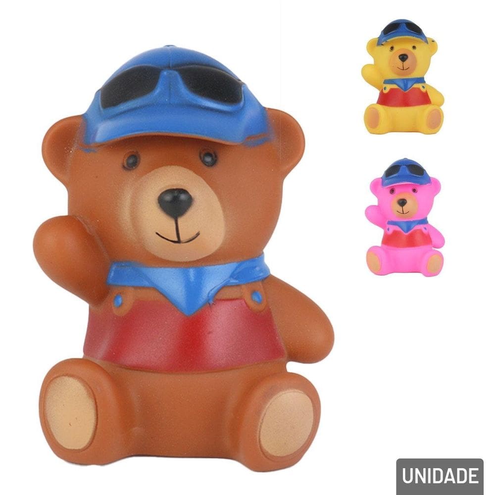 Urso de Vinil 16cm - Tudo em Caixa