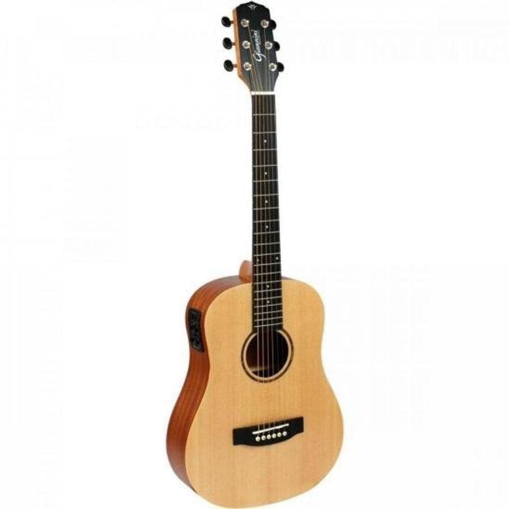Violão Giannini Gtg-36s Travel Aço Eq acabamento com a cor Natural Satin.