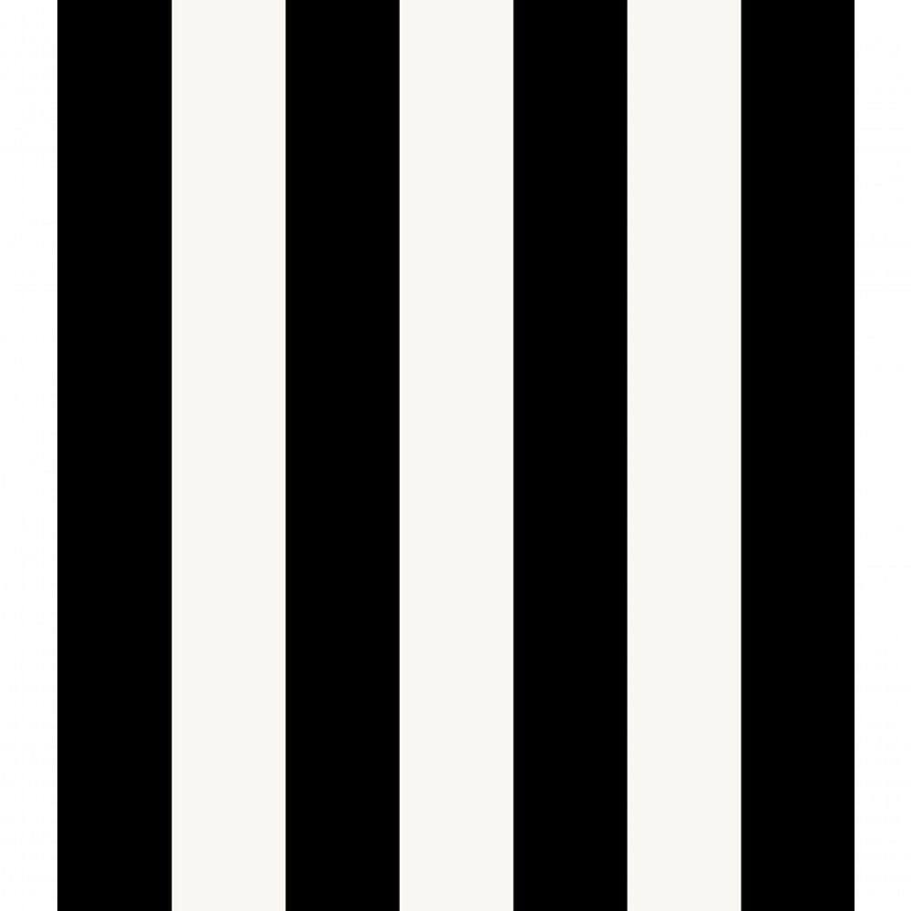 Papel De Parede Line Art Black Stripes Mt779201 - Rolo 10m X 0,53m