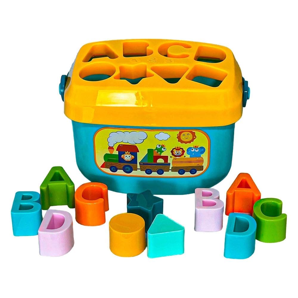 Balde De Encaixar Didático Brinquedo Educativo 16 Peças