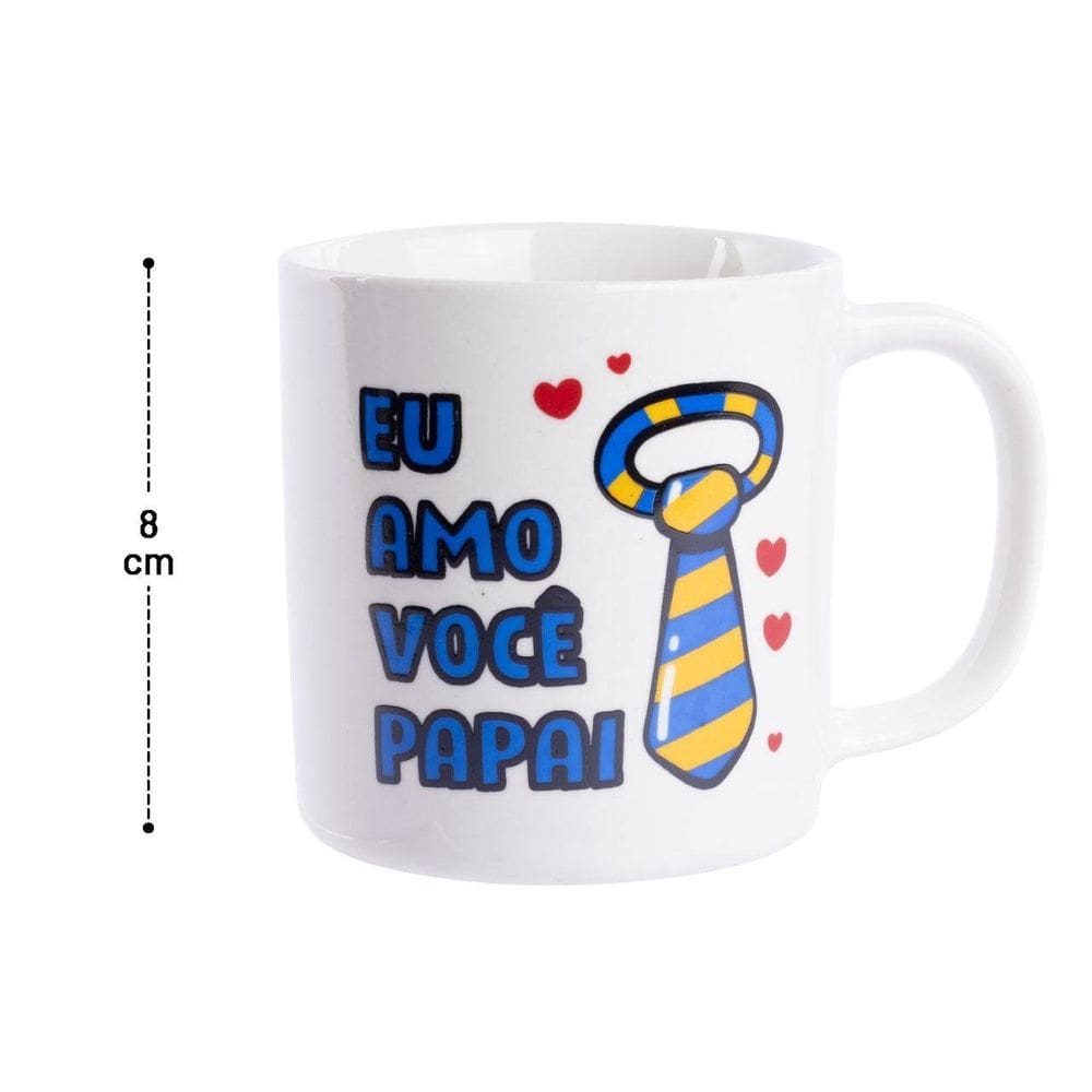 Caneca de Cerâmica 200ml DIA DOS Pais - Tudo em Caixa