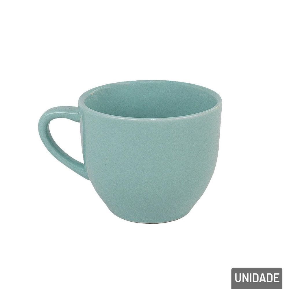 Caneca de Porcelana 170ml Verde - Tudo em Caixa