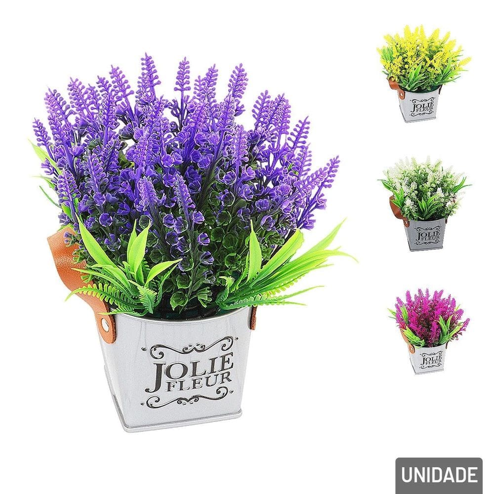 Vaso Decorativo de Plástico 20cm Planta com Alças - Tudo em Caixa
