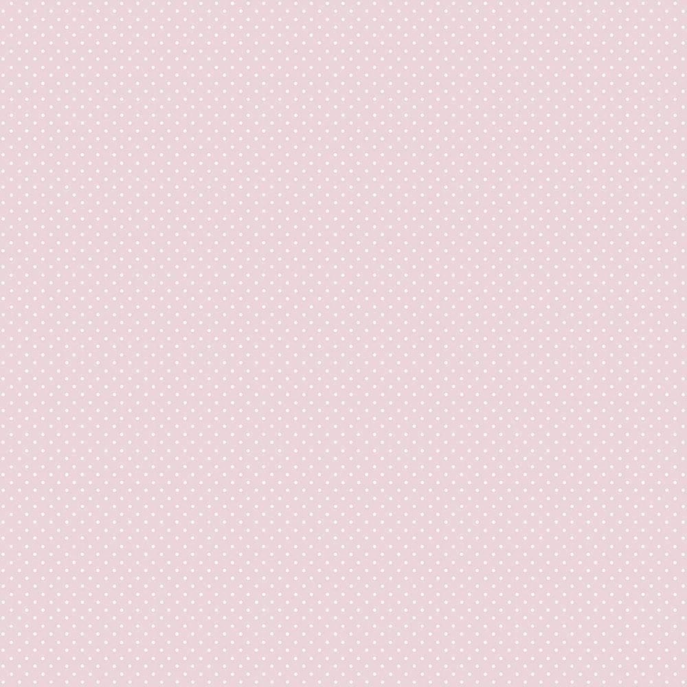 Papel De Parede Lullaby Poá Rosa 2272 - Rolo 10m X 0,53m