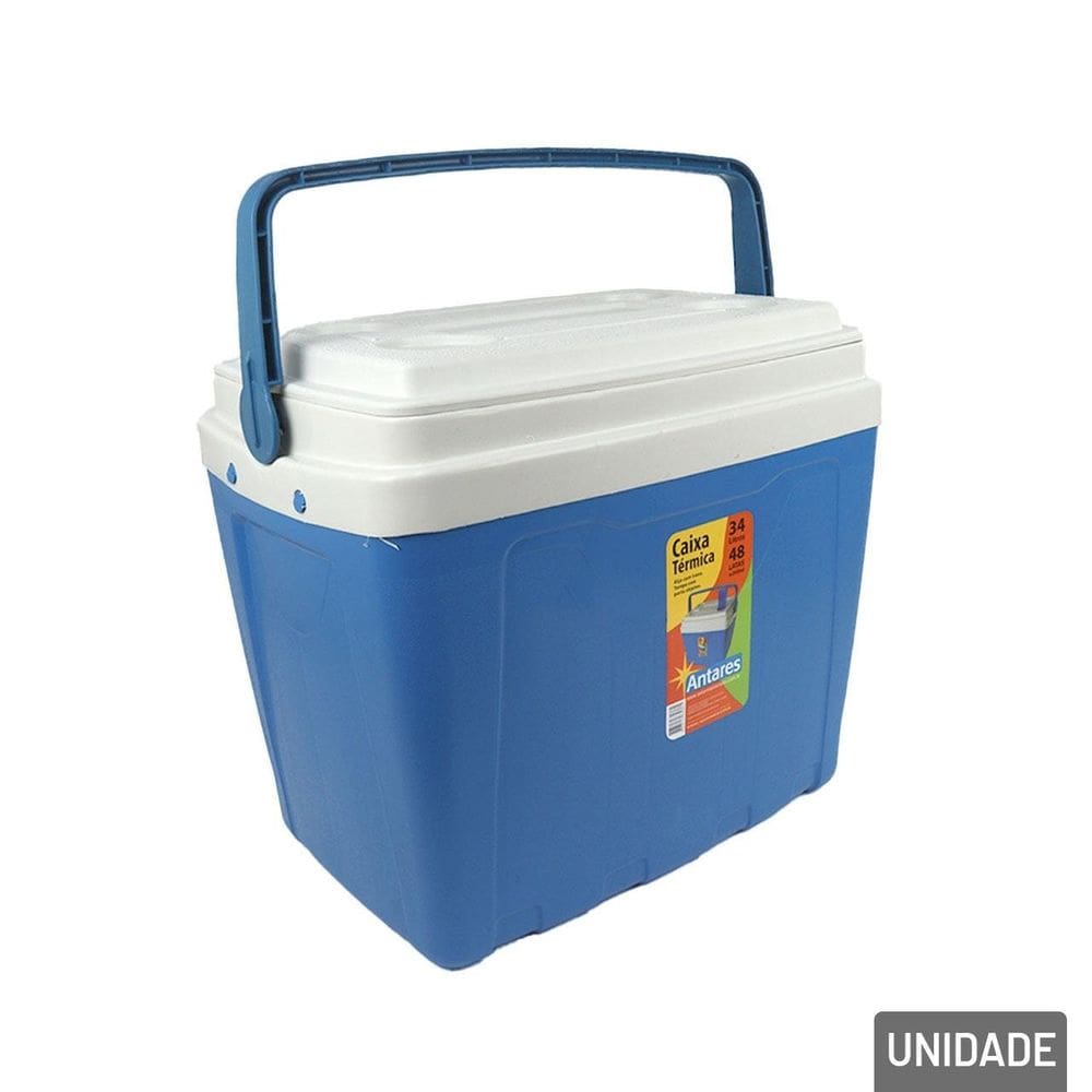 Caixa Térmica Cooler 34 Litros Colors - Tudo em Caixa