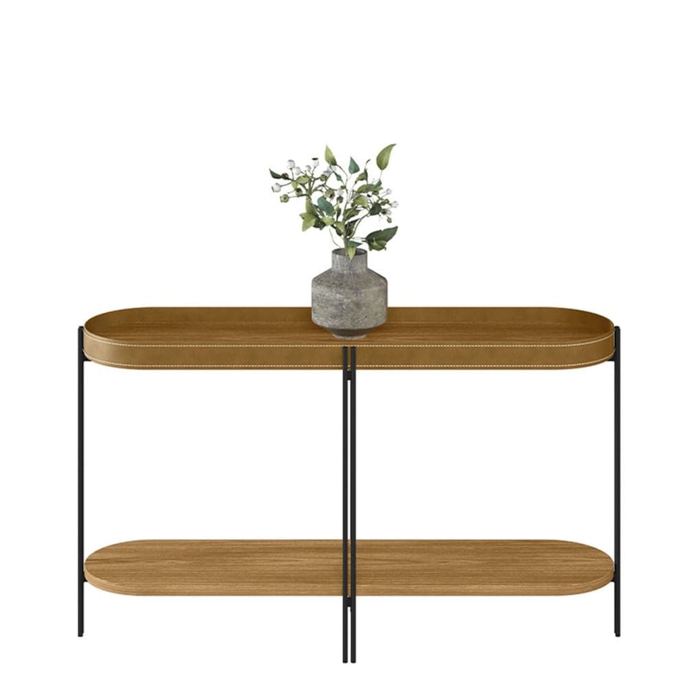 Aparador 80x139 com Detalhes em Couro Virginia EdeCasaMoveis