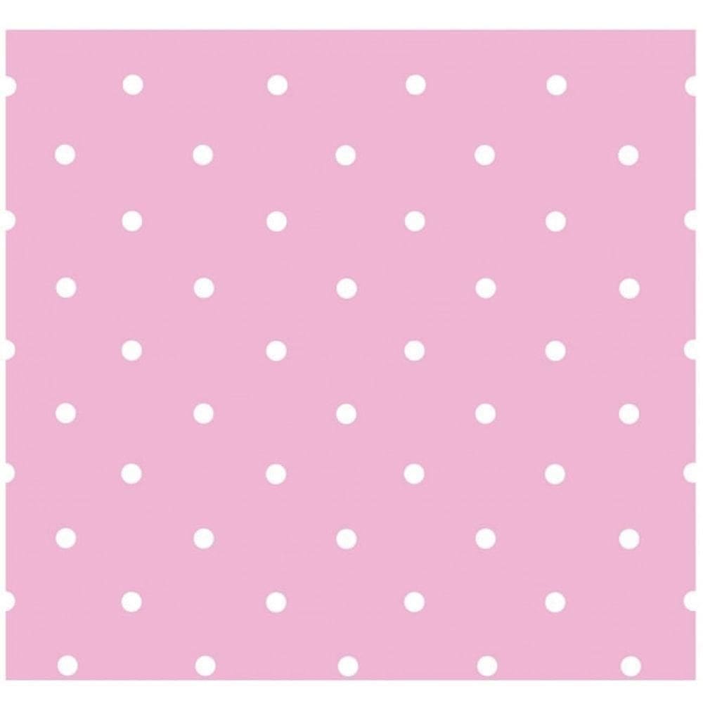 Papel De Parede Treboli Poá Rosa 5651 - Rolo 10m X 0,53m