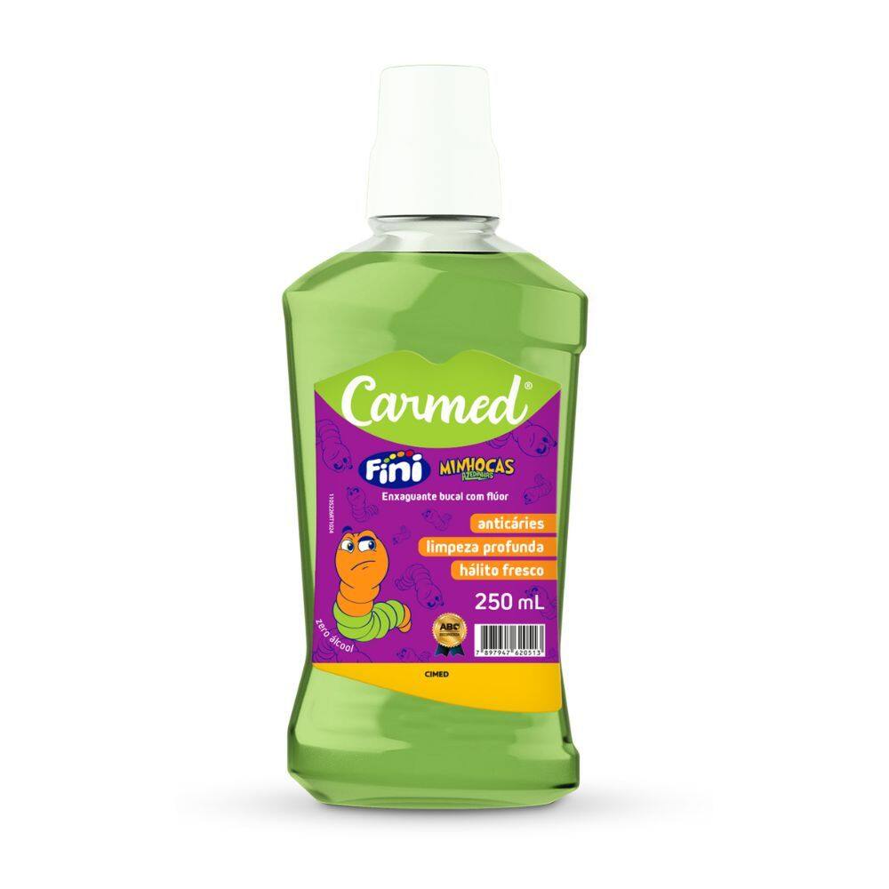 Enxaguante Bucal Carmed Fini Minhocas Azedinhas com Flúor 250ml