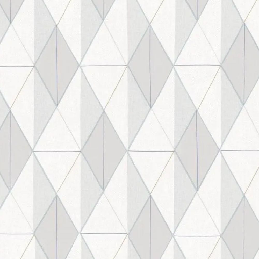 Papel De Parede Tissé Geométrico Branco 25400