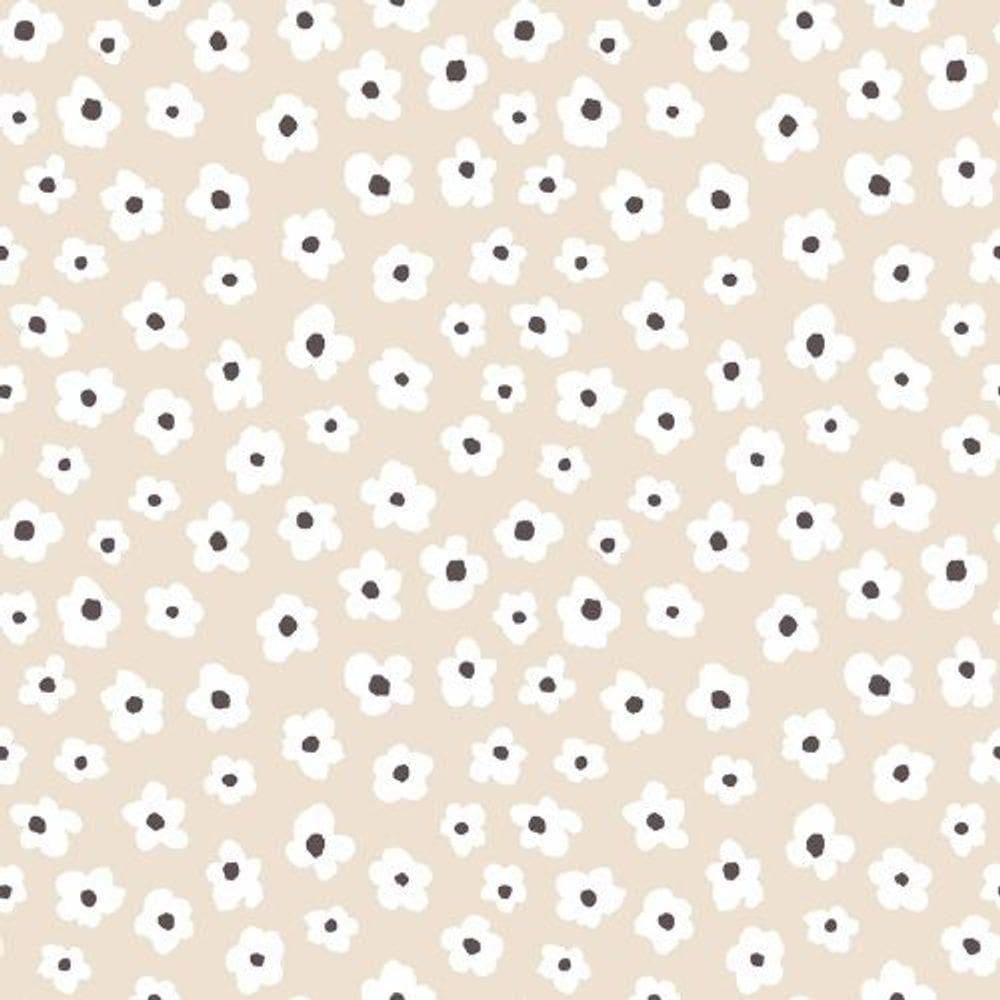 Papel De Parede Minime Floral Bege 17138