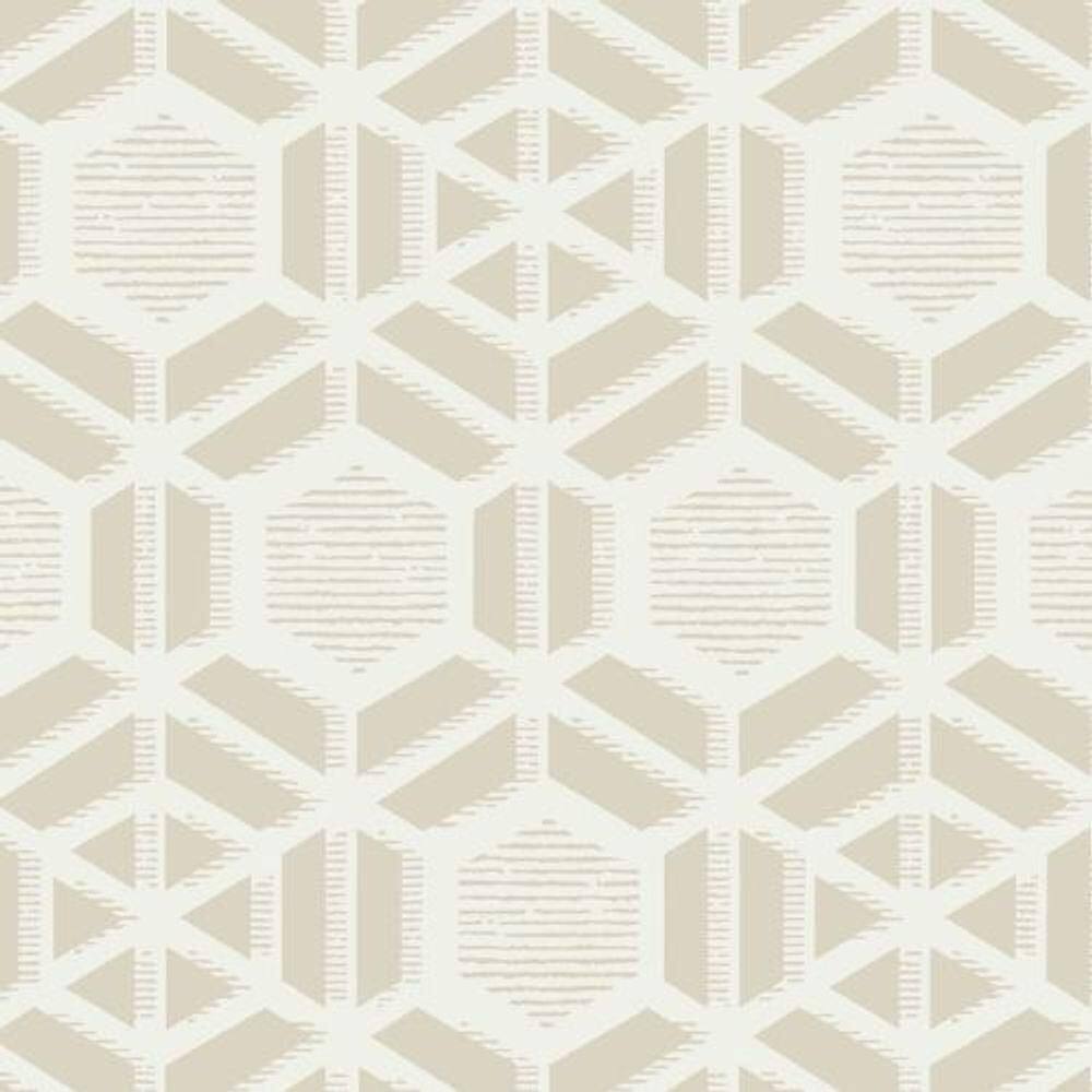 Papel De Parede Capri Geométrico Bege 190512604
