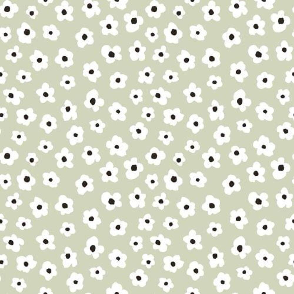 Papel De Parede Minime Floral Verde 17137