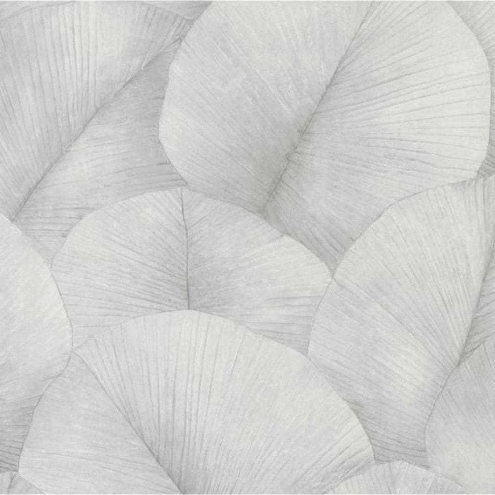 Papel De Parede Sheilas Folhagem Cinza 34509