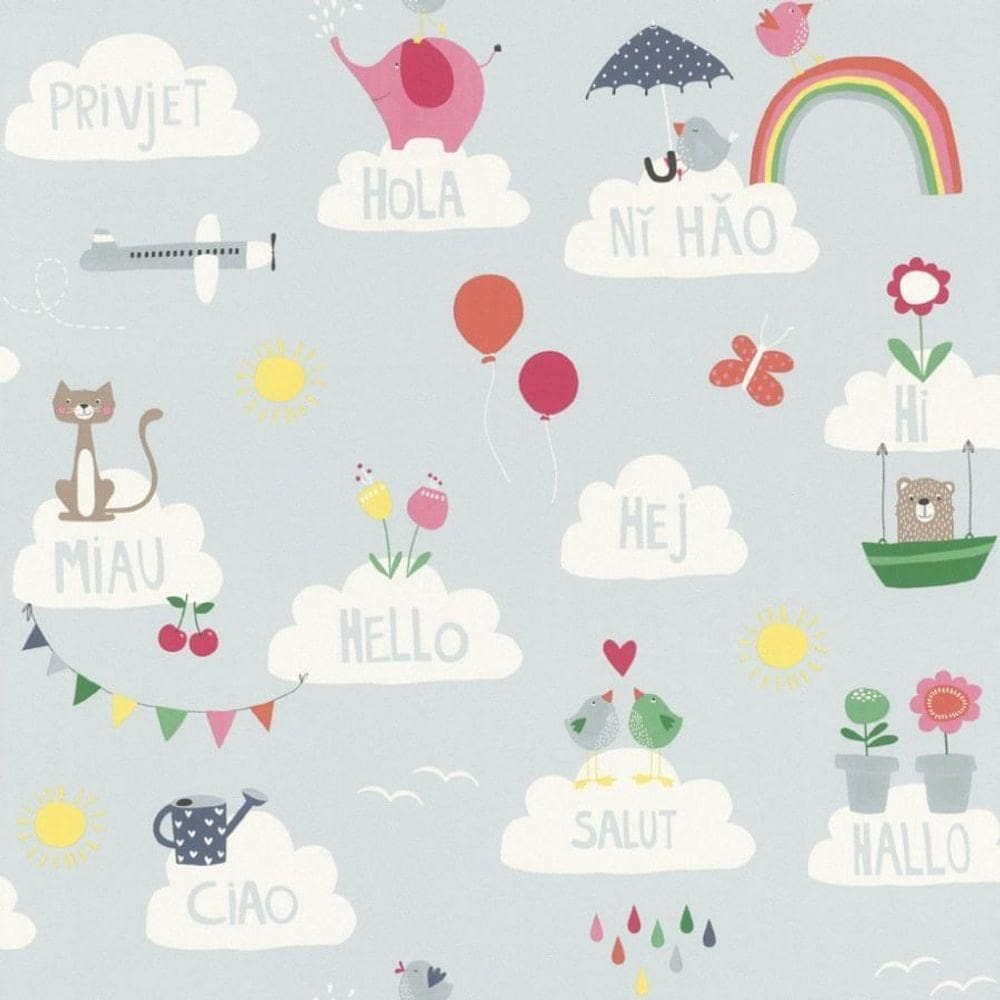 Papel De Parede Bambino Xviii Divertido 249439 Rolo 10m X 0,53m