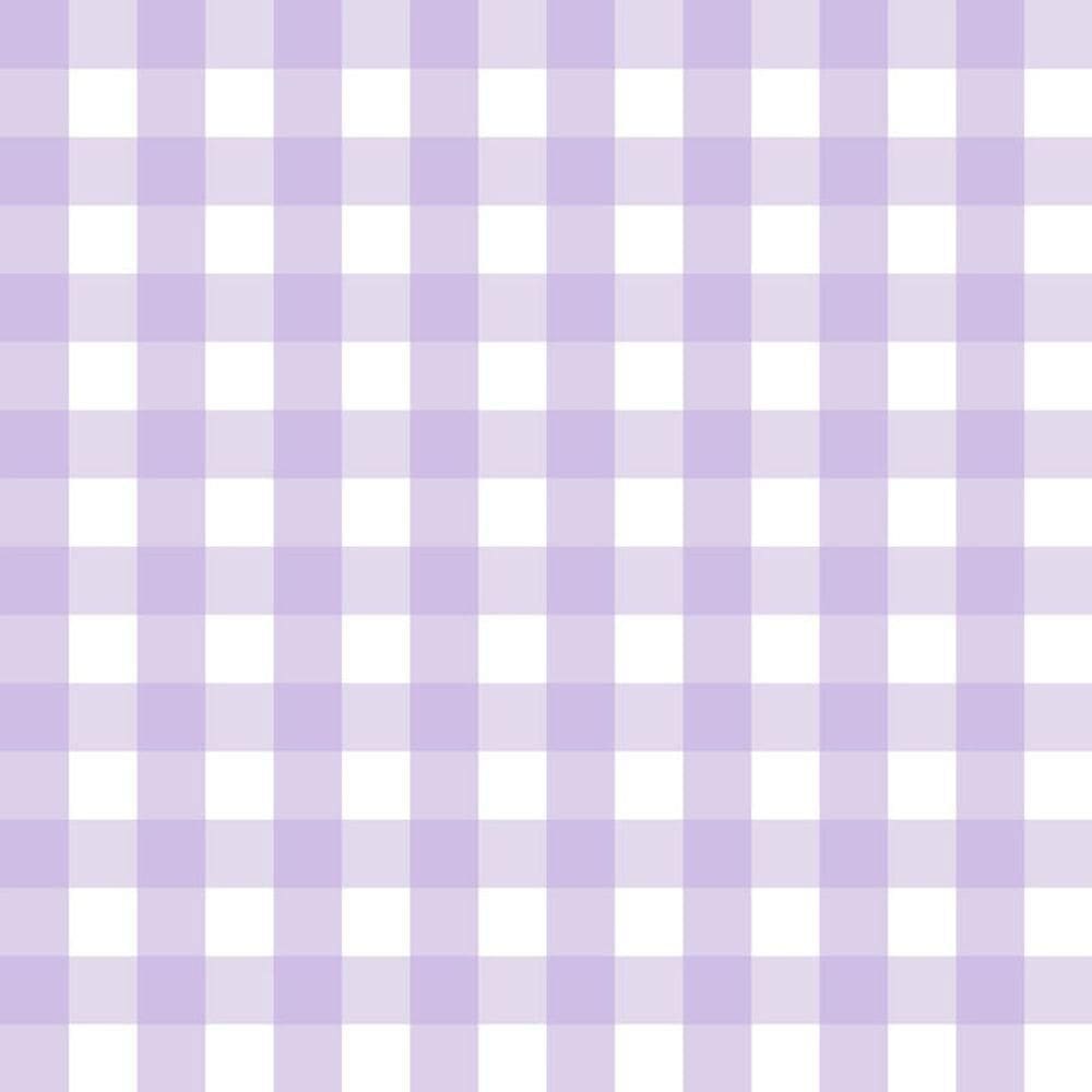 Papel De Parede Doce Estilo Xadrez Lilás 82236