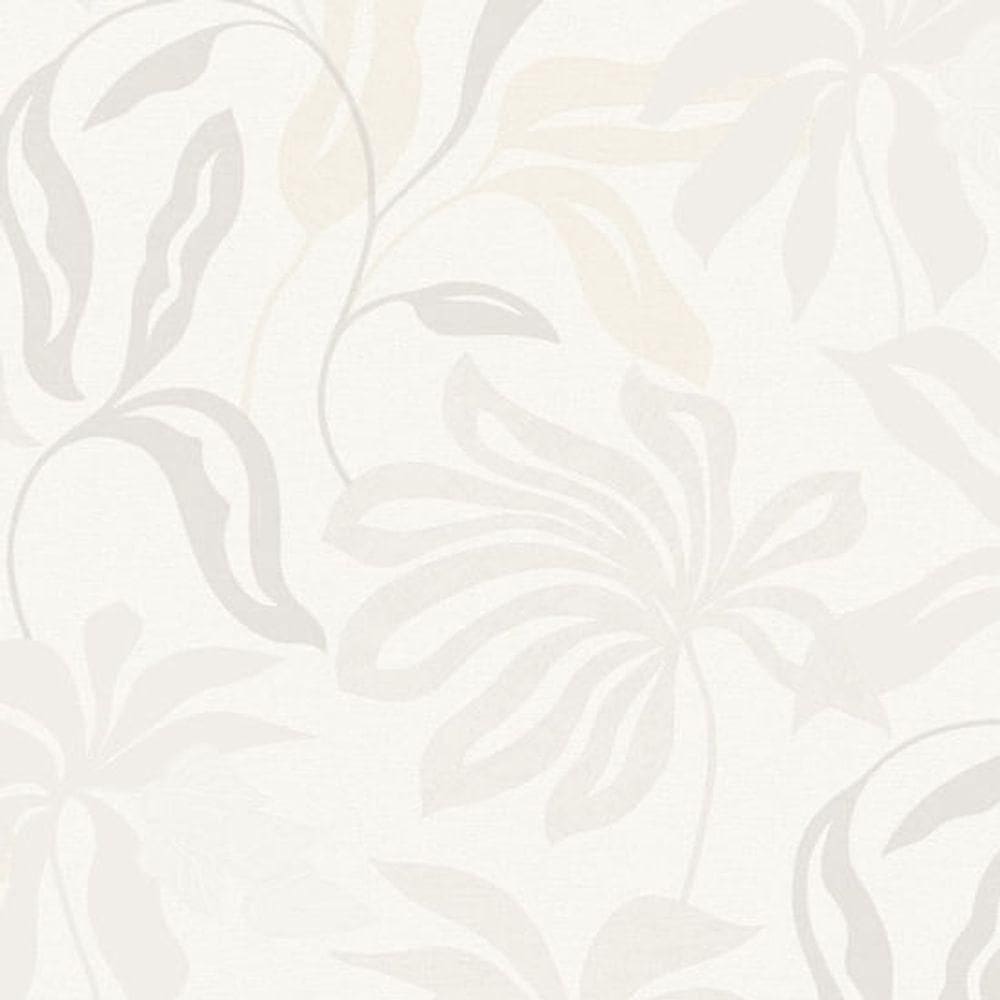 Papel De Parede Marbelina Ii Folhagem Branco Ur3409