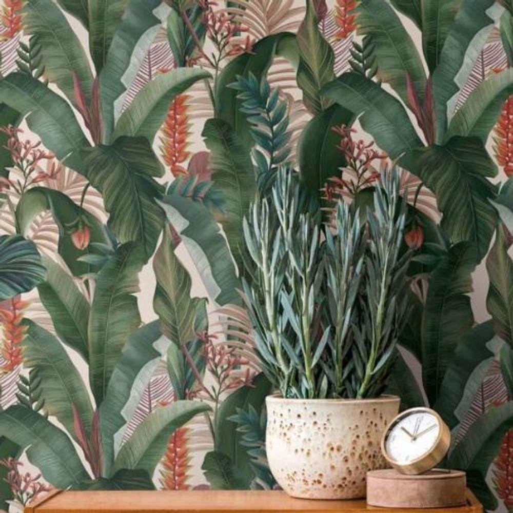Papel De Parede Famous Garden Folhagem Verde 394351
