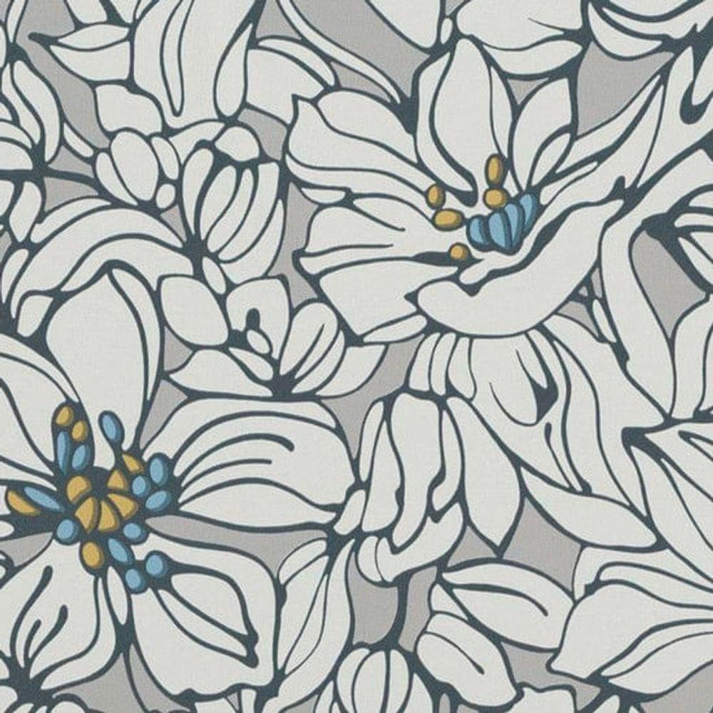 Papel De Parede Ddd Em 3d Max 28364 Floral - Rolo 10m X 0,53m