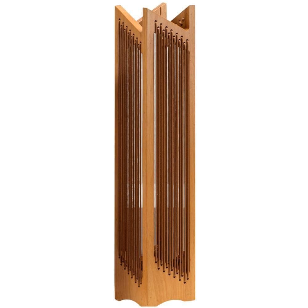 Luminária Kandal Ozki 70 Cm (altura) Madeira Eucalipto Cedro Corda Redonda Canela