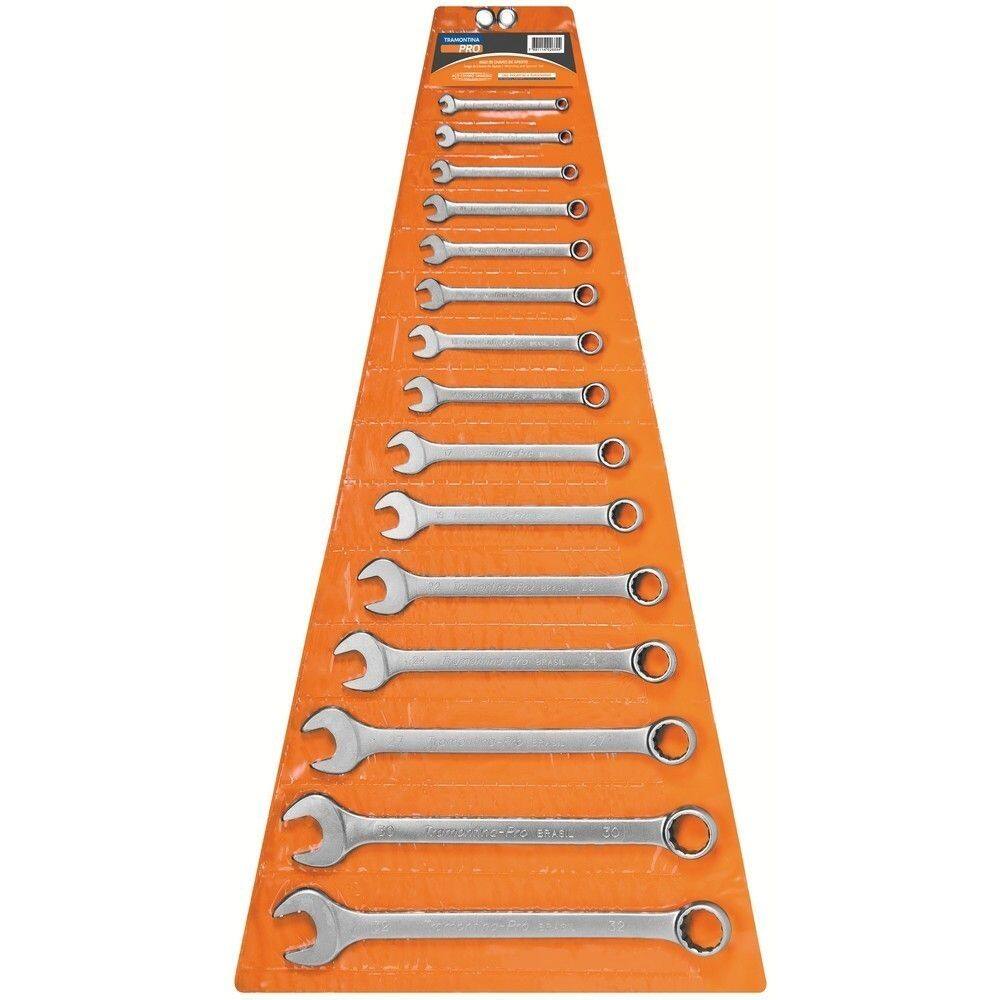 Jogo Chave Combinada Em Aço Cromo Vanádio 6 A 32Mm 44650/215 Tramontina