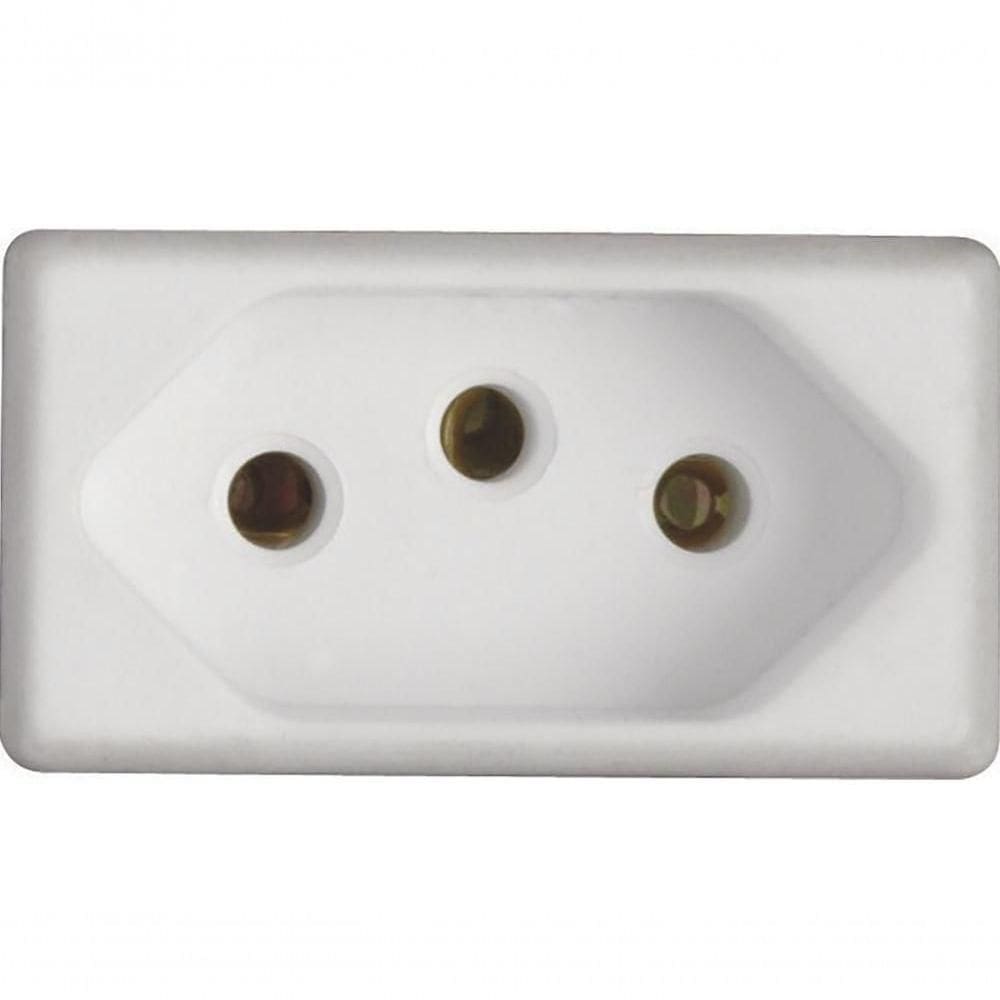 Kit 4 Modulo Tomada 2p T Tramontina 20 A 250 V Branco