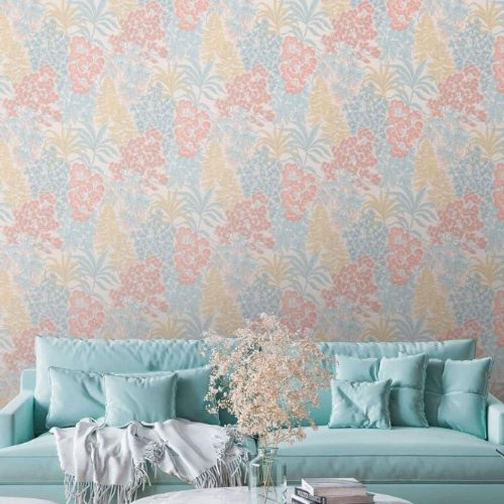Papel De Parede Metropolitan Stories 3 Floral Colorido 391281ms
