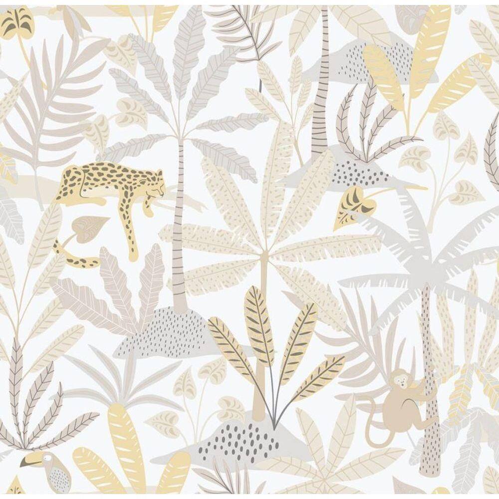 Papel De Parede Enzo Selva Bege E Cinza 286-3