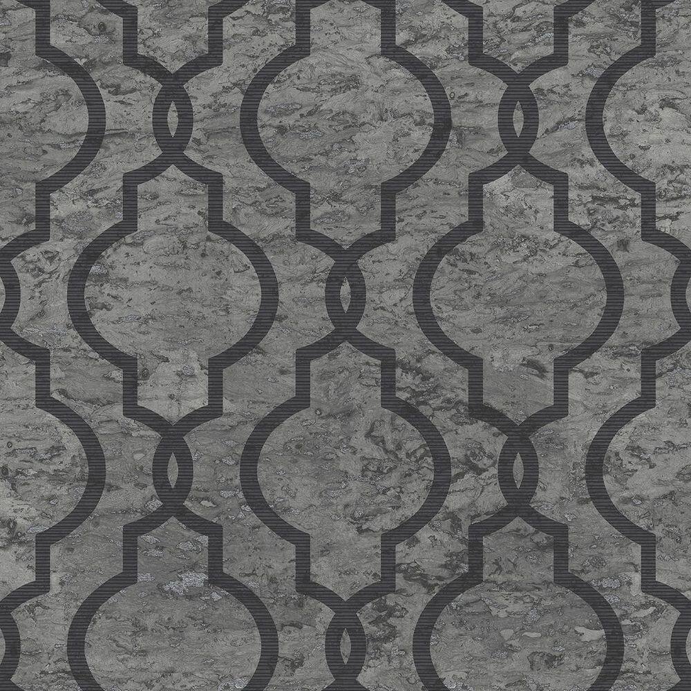 Papel De Parede Shimmer Geometria Em Mármore Uk20920 - Rolo 10m X 0,52m