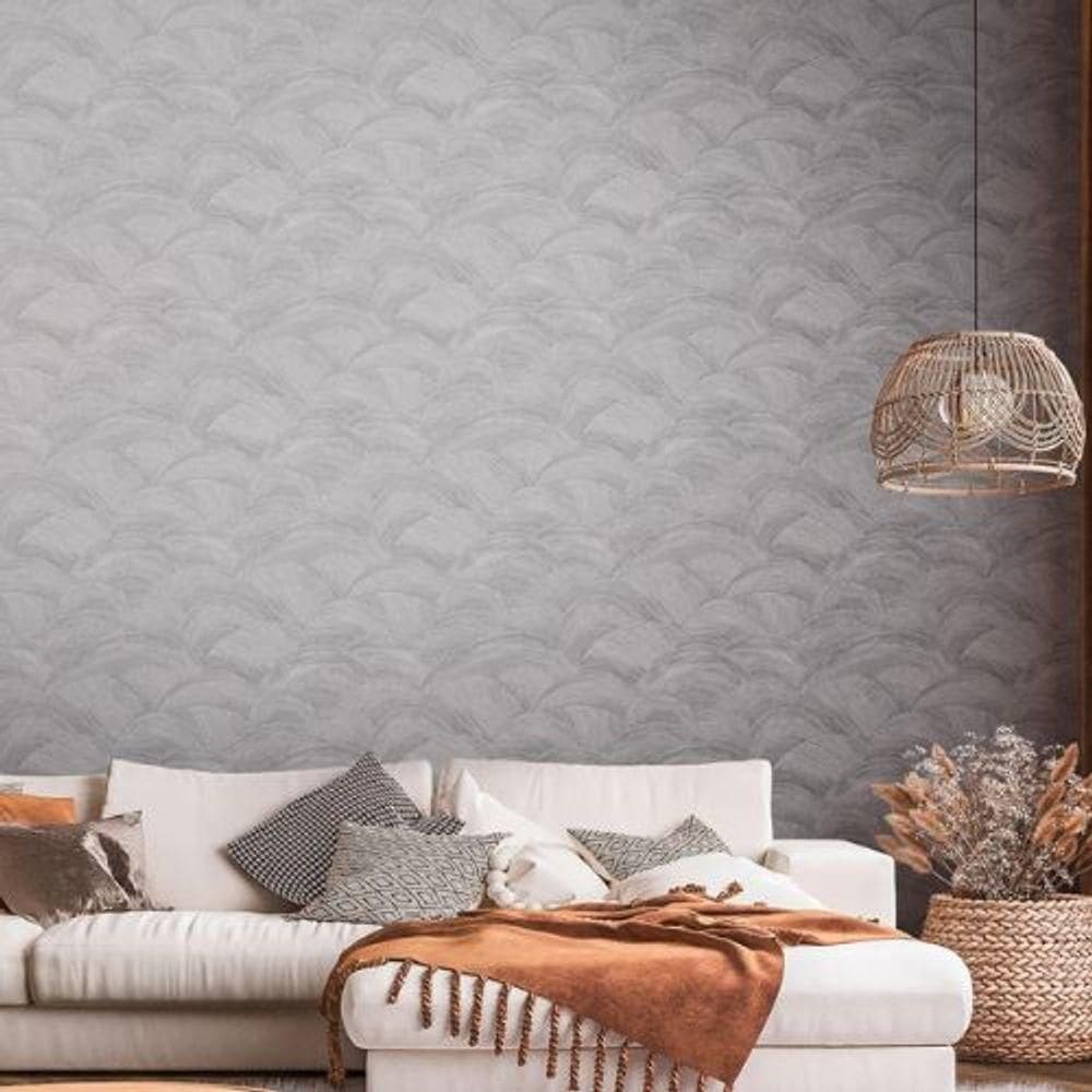 Papel De Parede Metropolitan Stories 3 Textura Cinza 391053ms