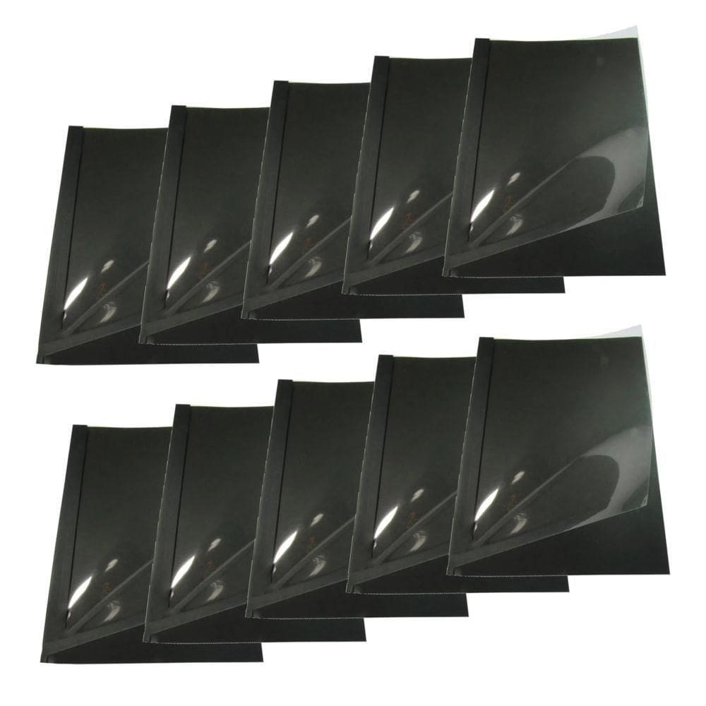 Kit 30 Capas Encadernação Térmica Até 150 Folhas A4 Preta