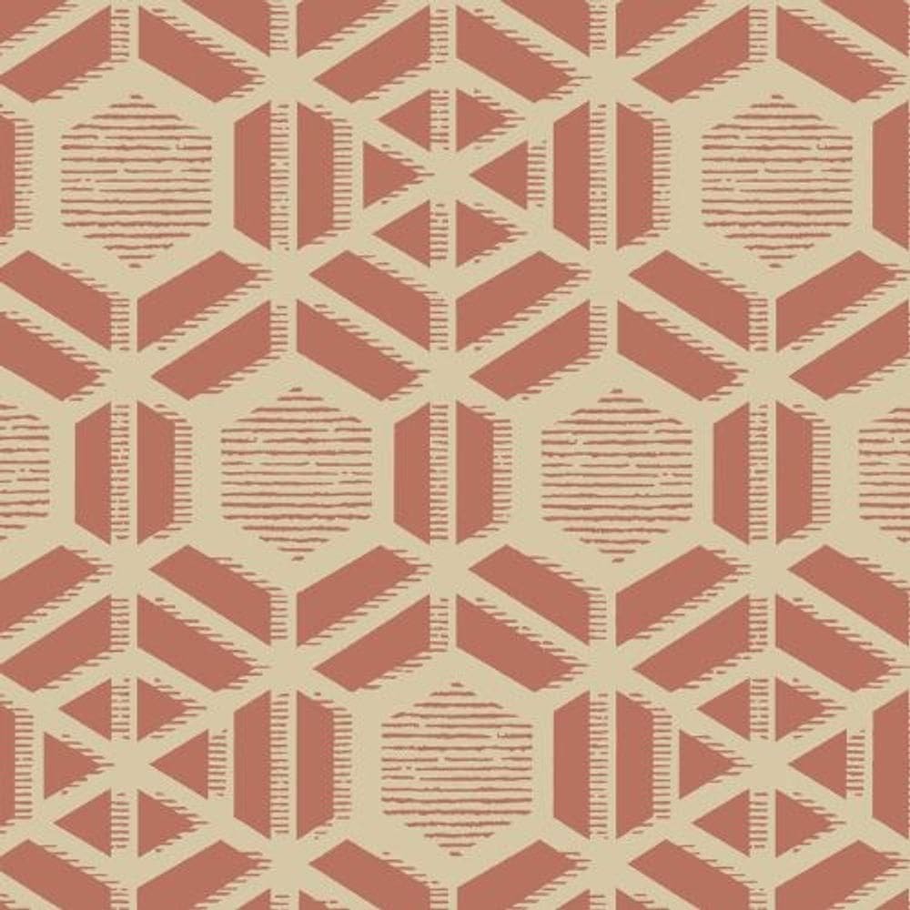Papel De Parede Capri Geométrico Dourado 190512606