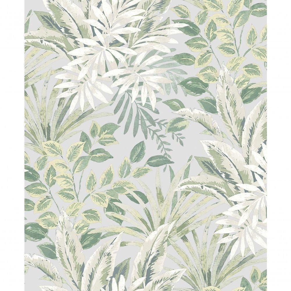 Papel De Parede Time Folhagem Azul Tj3212