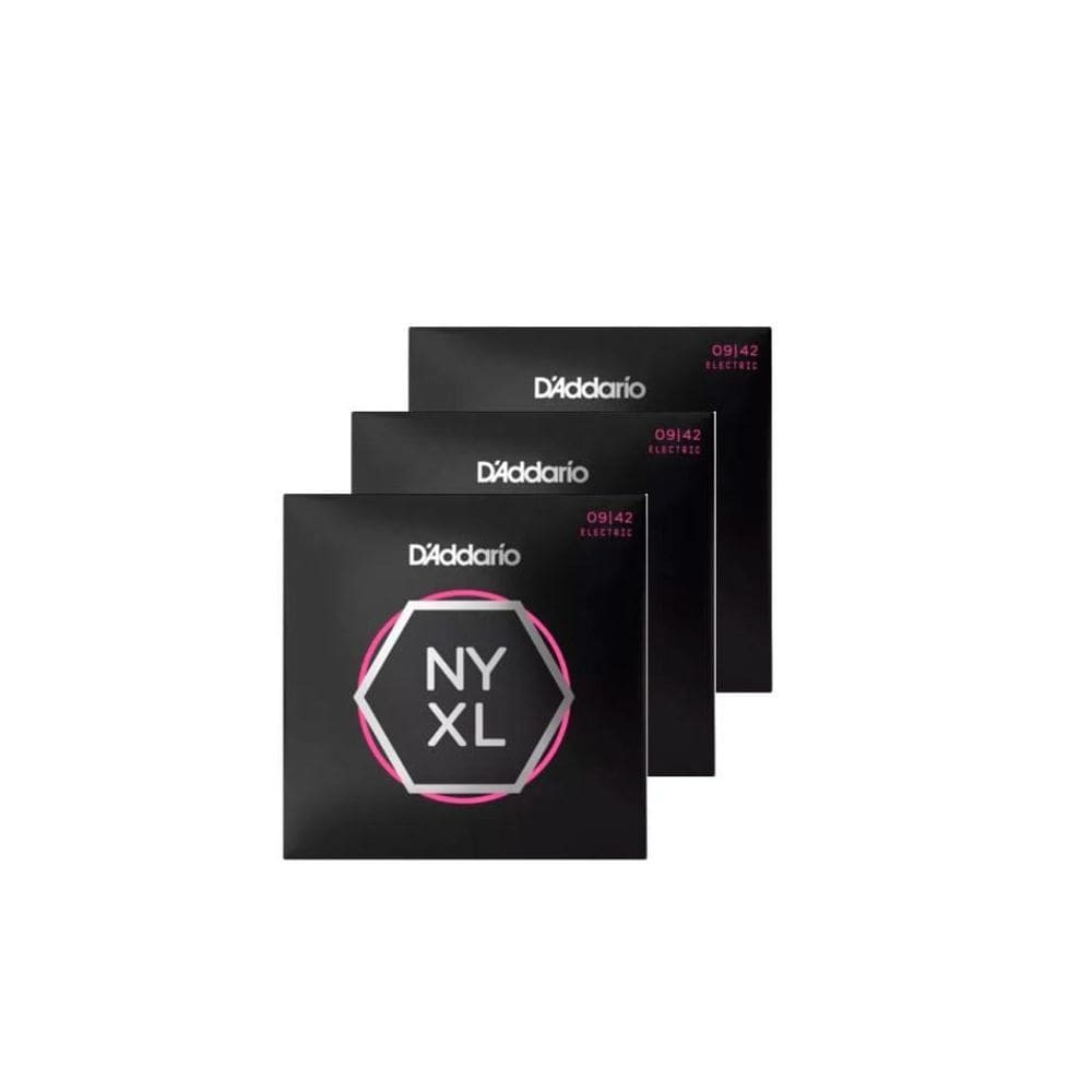 Kit 3 Und. Encordoamento Guitarra D`Addario Nyxl0942 009