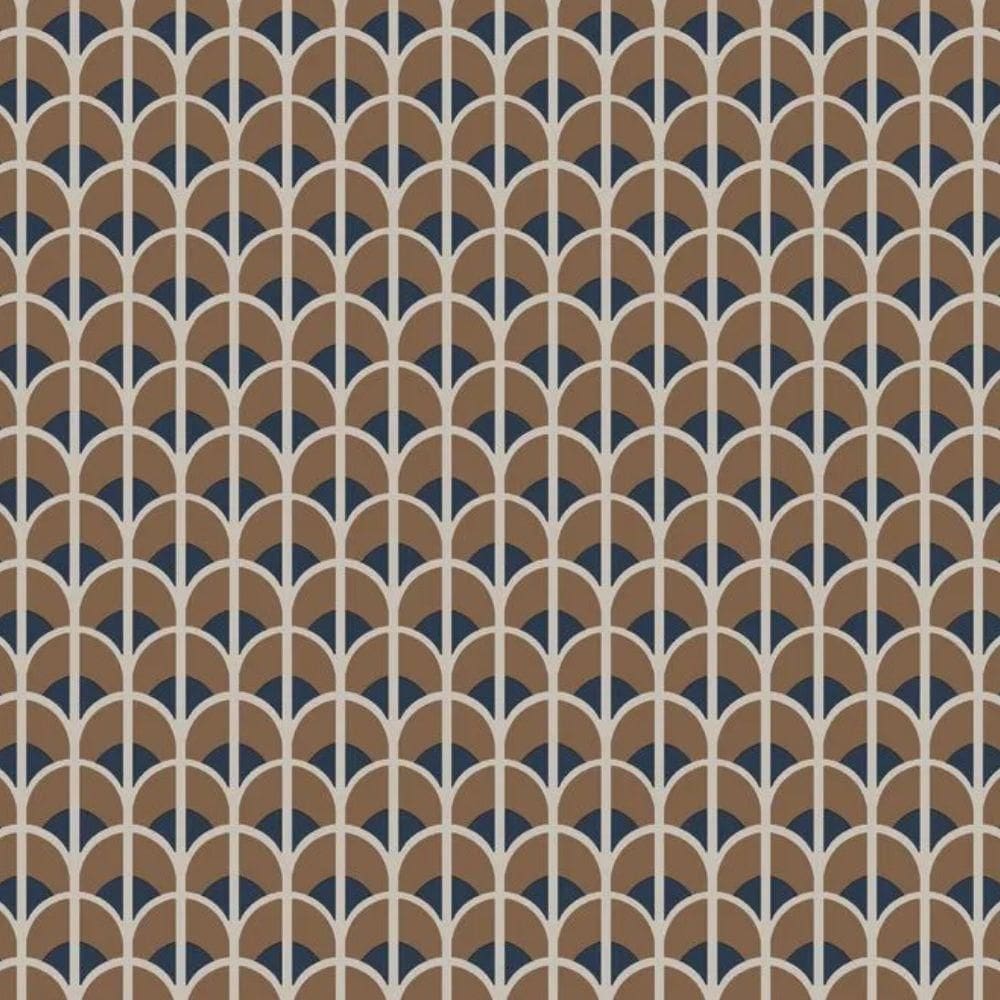 Papel De Parede Thema Geométrico Marrom 28869