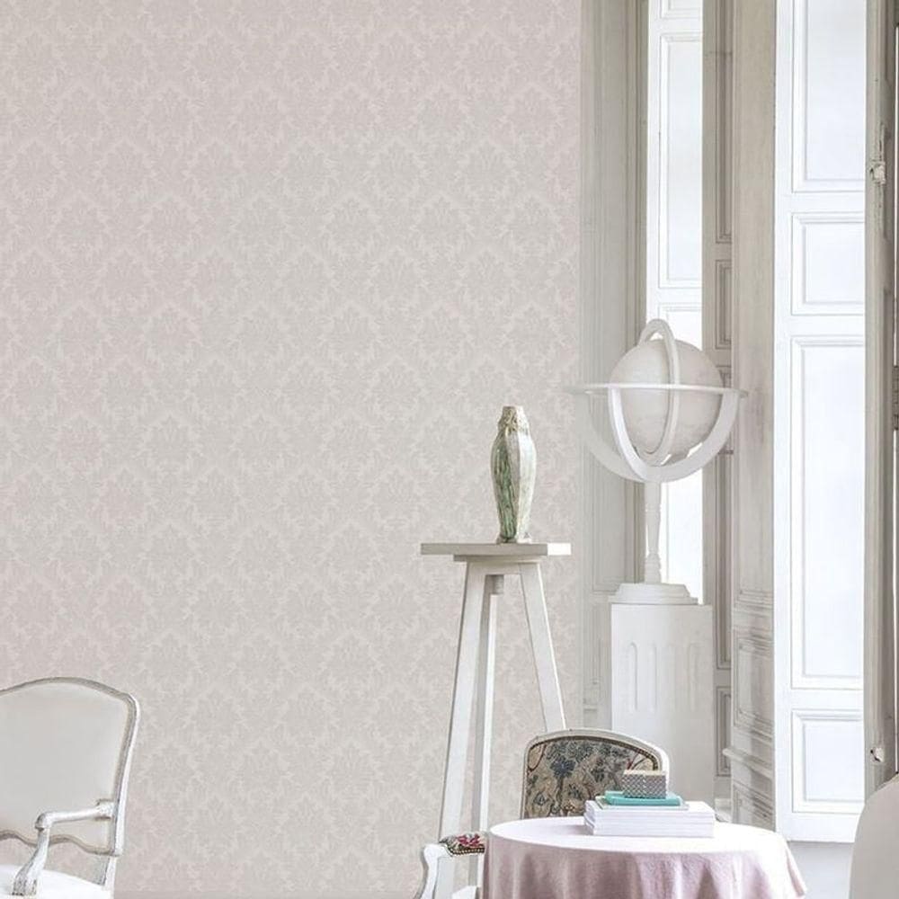 Papel De Parede Marbelina Ii Damask Bege Ti3210