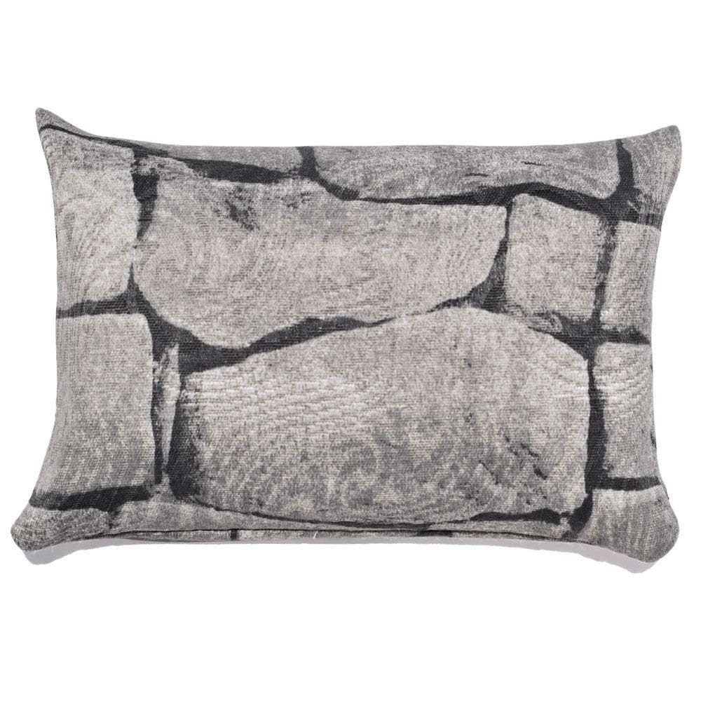 Peso De Porta Decorativo Almofada 1kg Estampa Muro De Pedras