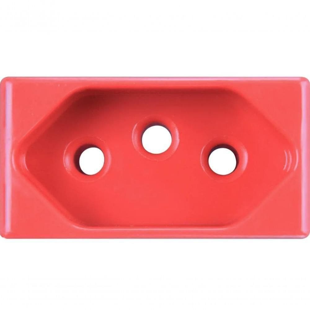 Kit 12 Módulo Tomada 2p T Tramontina 20 A 250 V Vermelho
