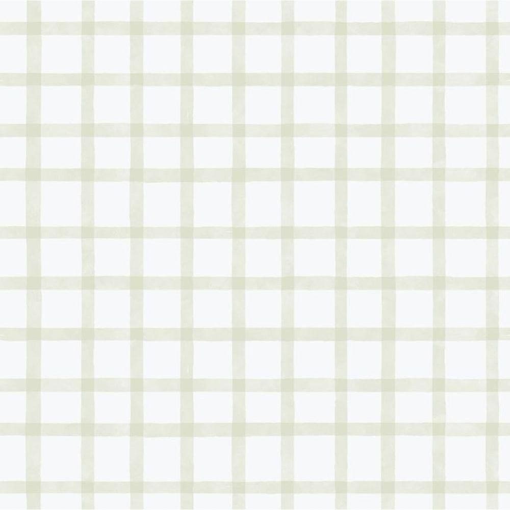 Papel De Parede Enzo Xadrez Aquarela Verde 290-4
