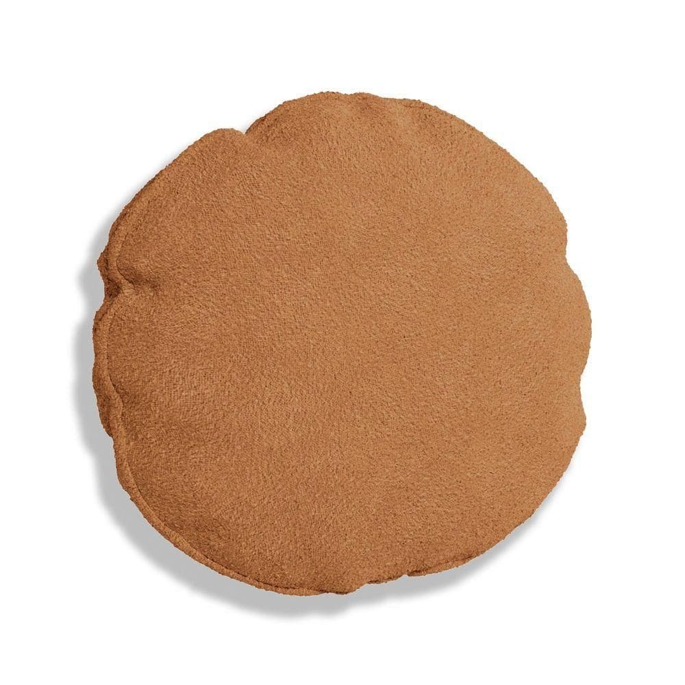 Capa Para Almofada Redonda Boucle 40x40cm - 7 Decor Terracota