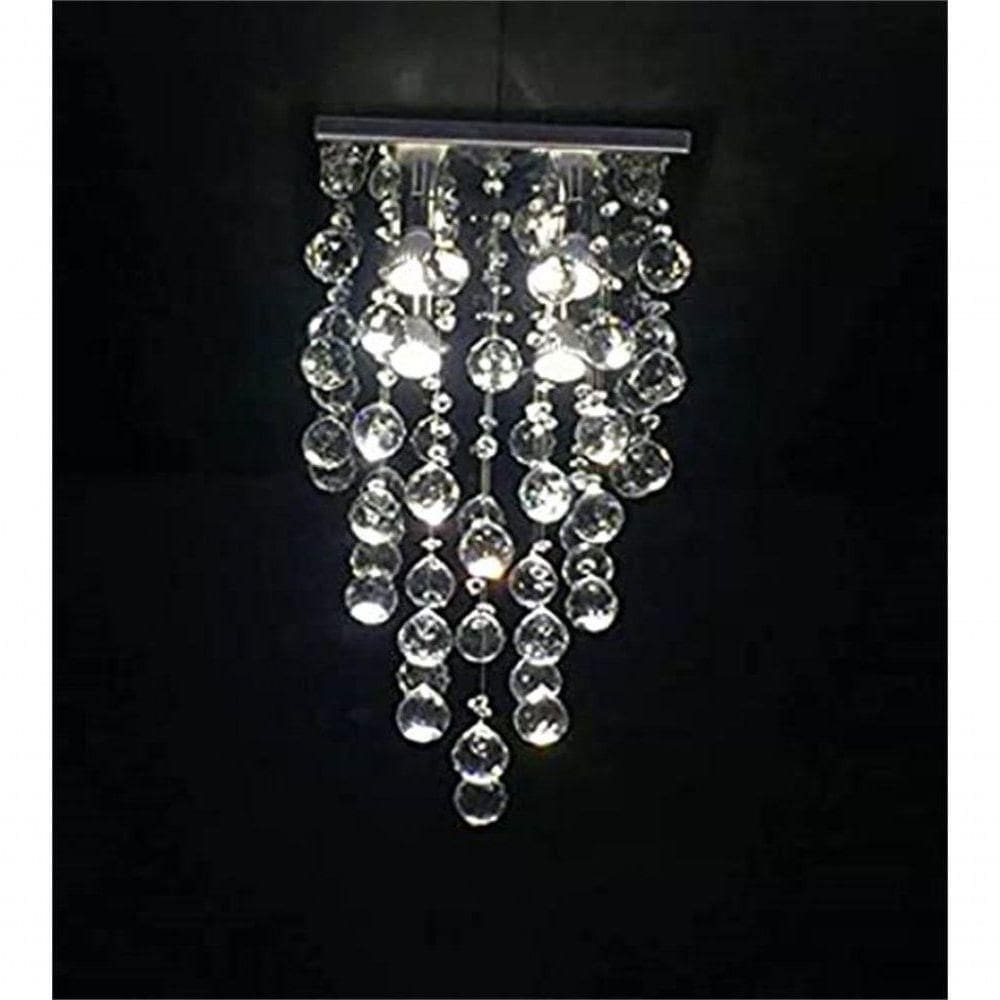 Lustre Para Sala, Quarto, Hall, Cozinha, Sala De Jantar, Corredor Em Cristal K9 Base 30x30 50cm