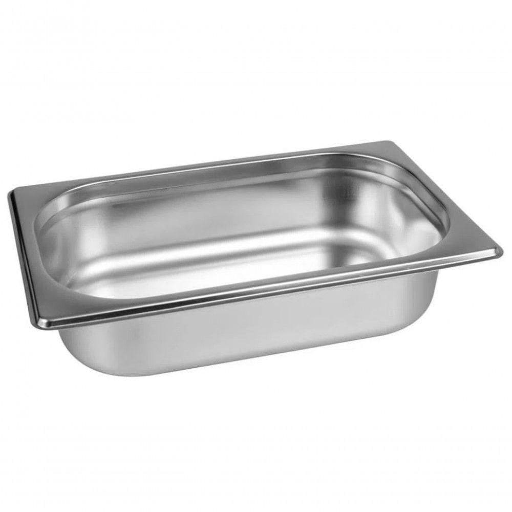 Kit 9 Cubas Gastronomica Inox Gn 1/4 X 100mm + 15 Cubas 1/4 X 150mm - Brasinox